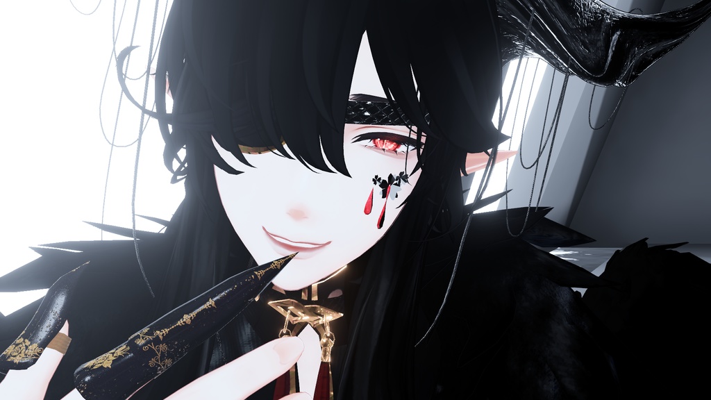 【水瀬専用】吸血鬼風目+メイク+表情アニメーション