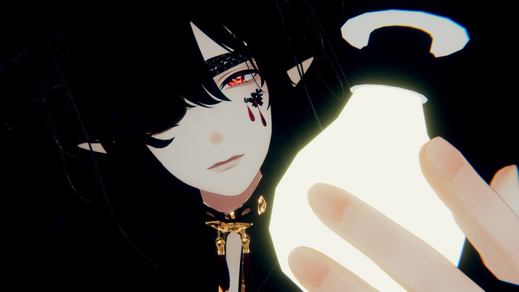 【水瀬専用】吸血鬼風目+メイク+表情アニメーション