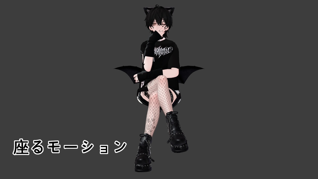 【森羅shinra用】かっこいい男の子?!メイク+表情アニメーション等々