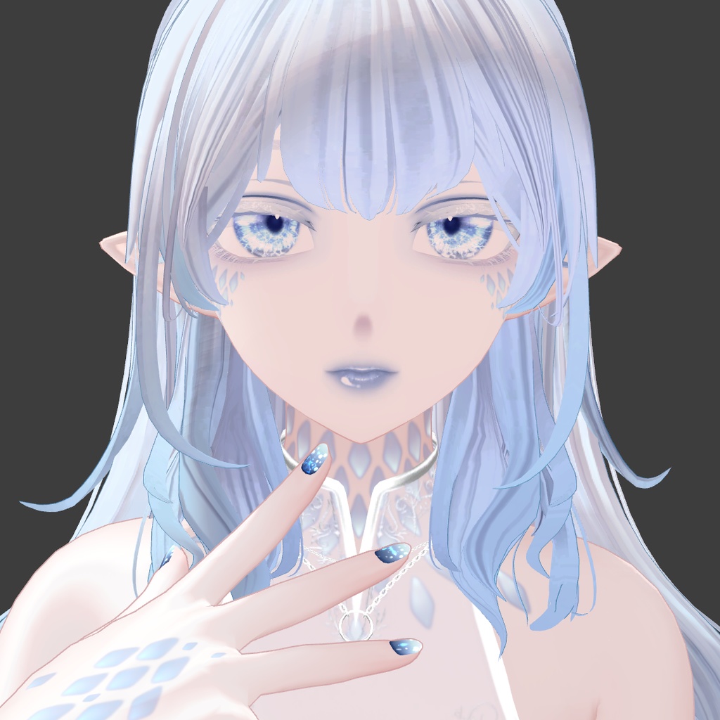 【森羅shinra用】動く!!深い海の瞳+メイクアップテクスチャ