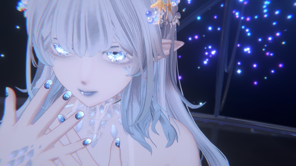 【森羅shinra用】動く!!深い海の瞳+メイクアップテクスチャ