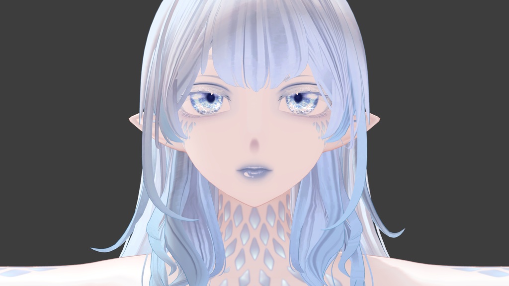 【森羅shinra用】動く!!深い海の瞳+メイクアップテクスチャ