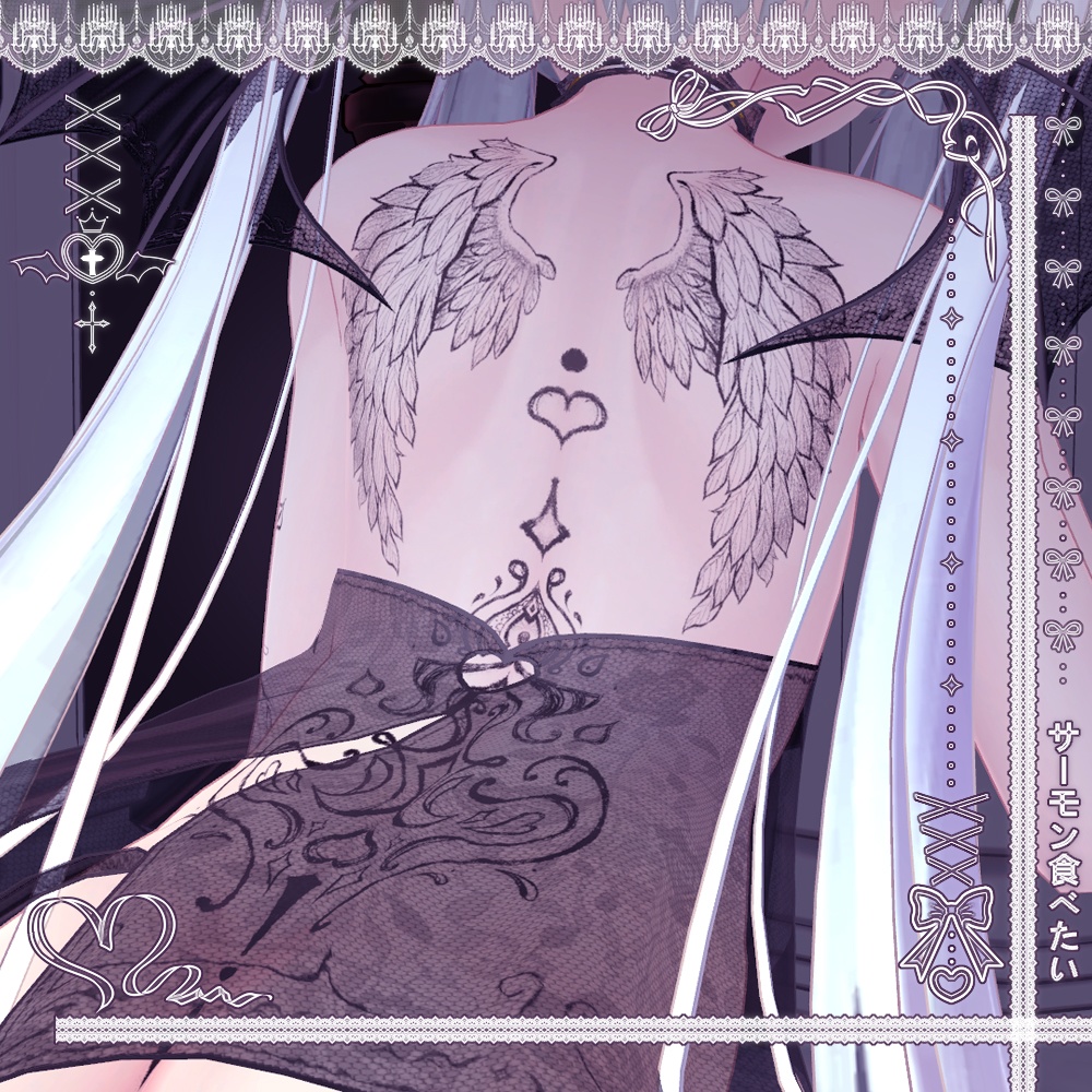 【マヌカちゃん専用】吸血鬼風目+メイク+タトゥー