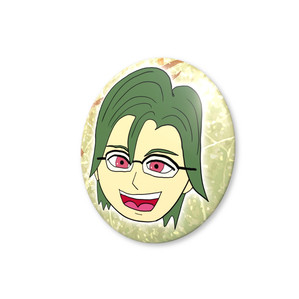 風見玄本人直筆缶バッジ