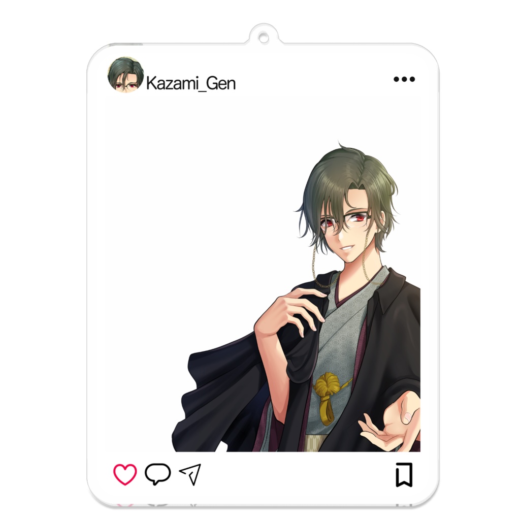 風見玄インスタ風アクリルキーホルダー