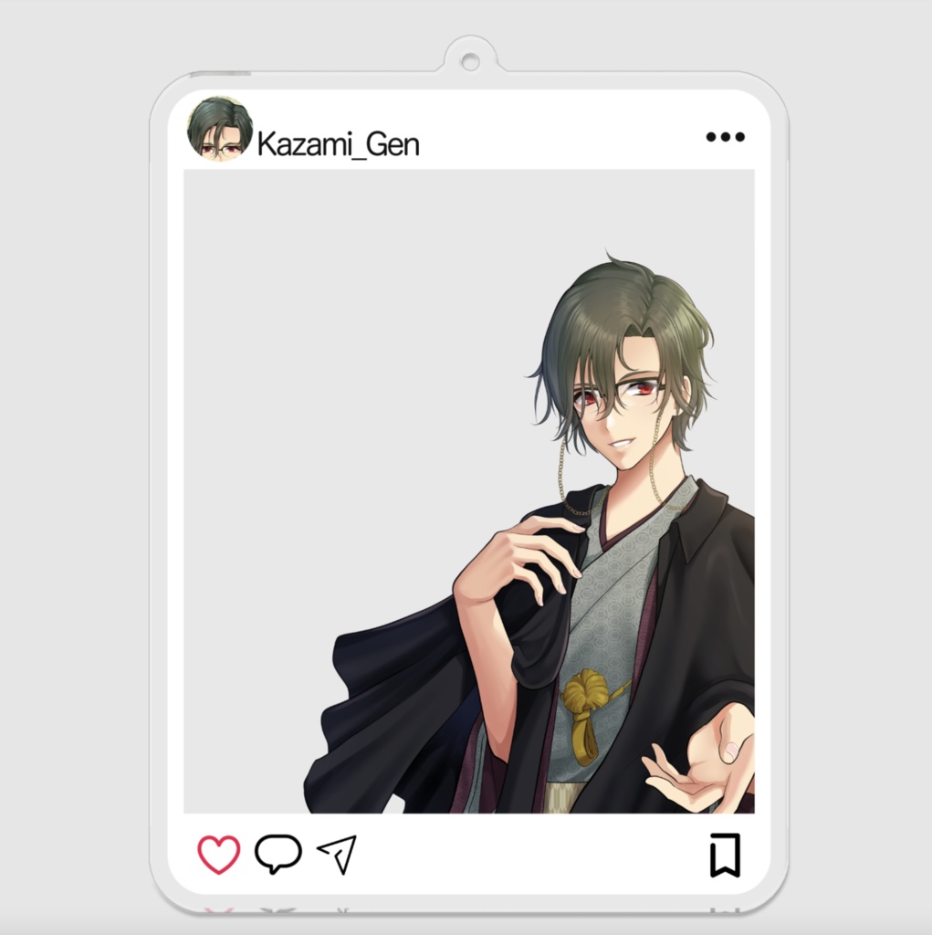 風見玄インスタ風アクリルキーホルダー