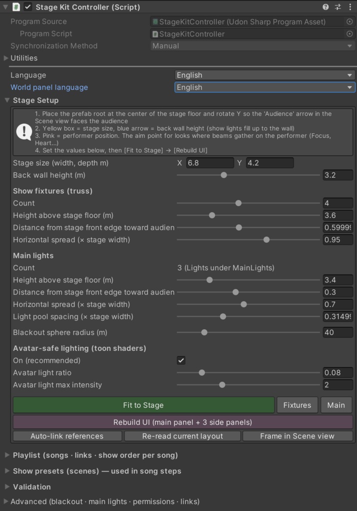 StageLight Control System / GZC Light Kit(꿀죽창 ライトキット)|VRChatワールド用 ステージ照明演出システム