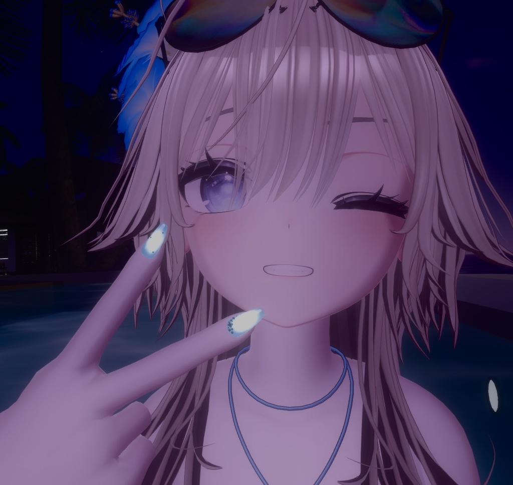 【無料/FREE】【10アバター対応】🫧🦭summer nail🐬🫧