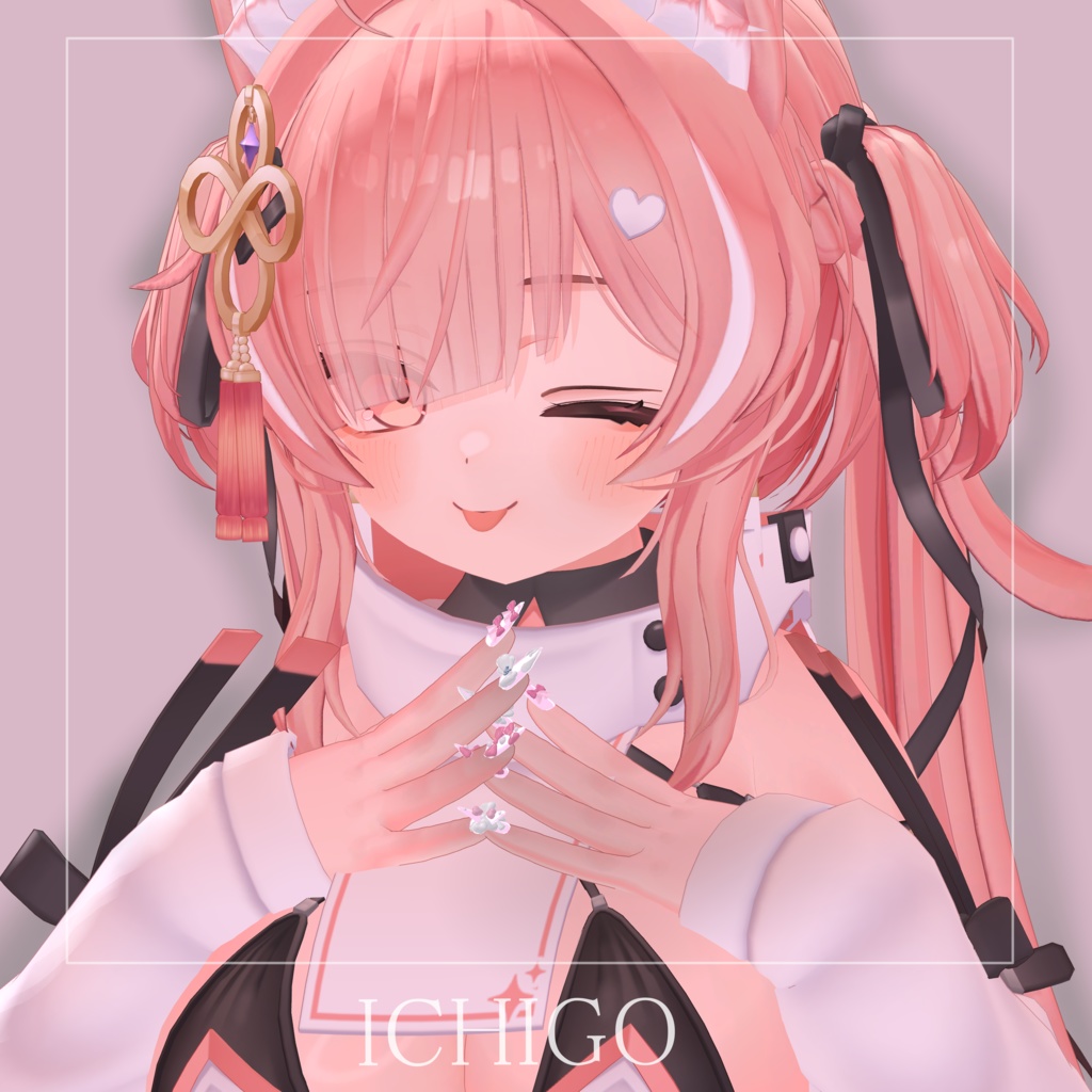 【SALE】【11アバター対応】꒦꒷melty ribbon nail꒷꒦