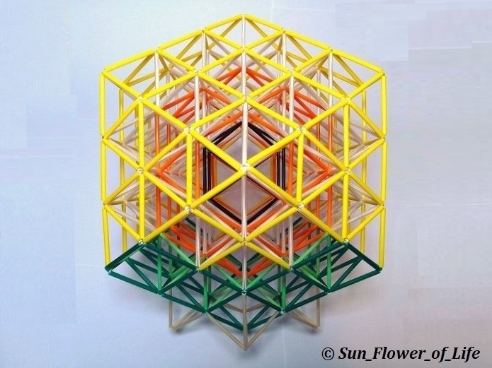 立体フラワーオブライフ［ひまわり］　3D Flower of Life  [Sunflower]