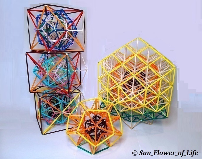 立体メタトロンキューブ[光色ミックス] 3D Metatron’s Cube [Luminous Color Mix] - Sun ...
