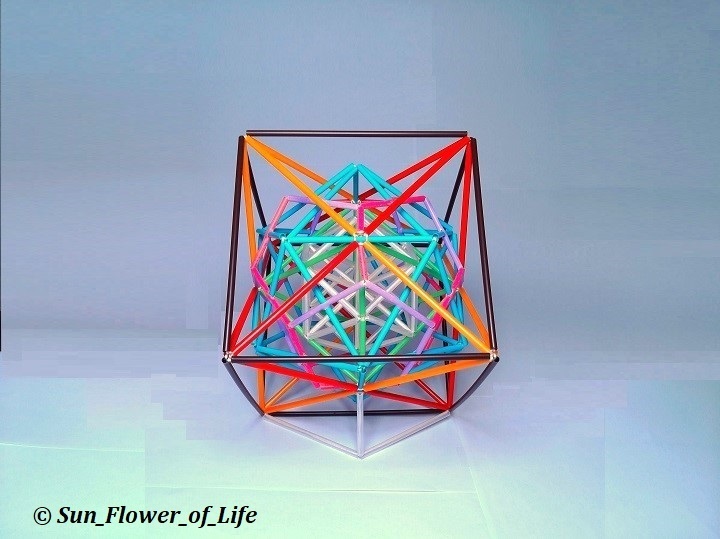 立体メタトロンキューブ[光色ミックス] 3D Metatron’s Cube [Luminous Color Mix] - Sun ...