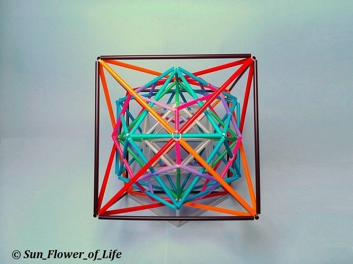 立体メタトロンキューブ[光色ミックス] 3D Metatron’s Cube [Luminous Color Mix] - Sun ...
