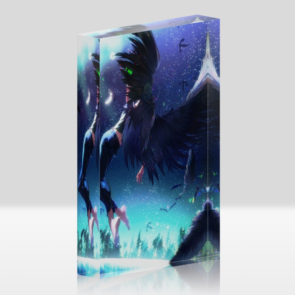 「鴉と白鳥」鴉ver