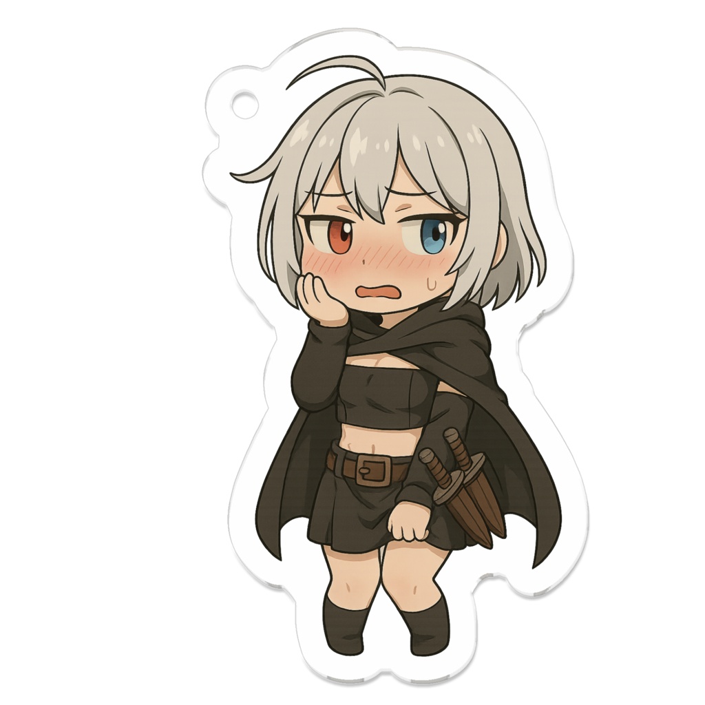 いーきゅるんらぼ公式|ミリィの照れ顔アクリルキーホルダー