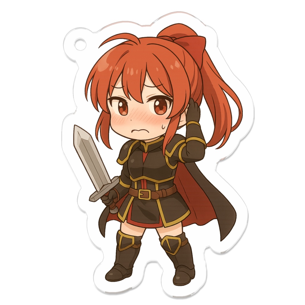 いーきゅるんらぼ公式|カイの照れ顔アクリルキーホルダー