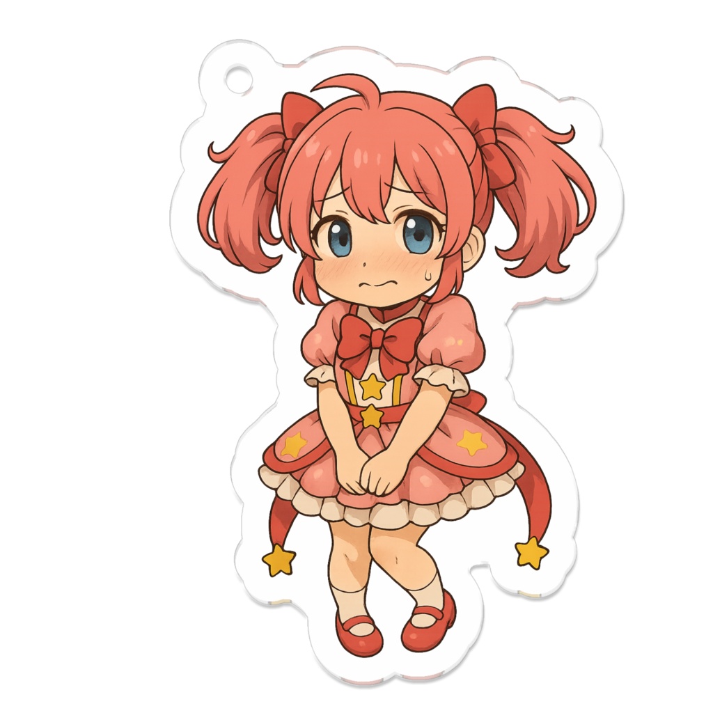 いーきゅるんらぼ公式｜ららの照れ顔アクリルキーホルダー