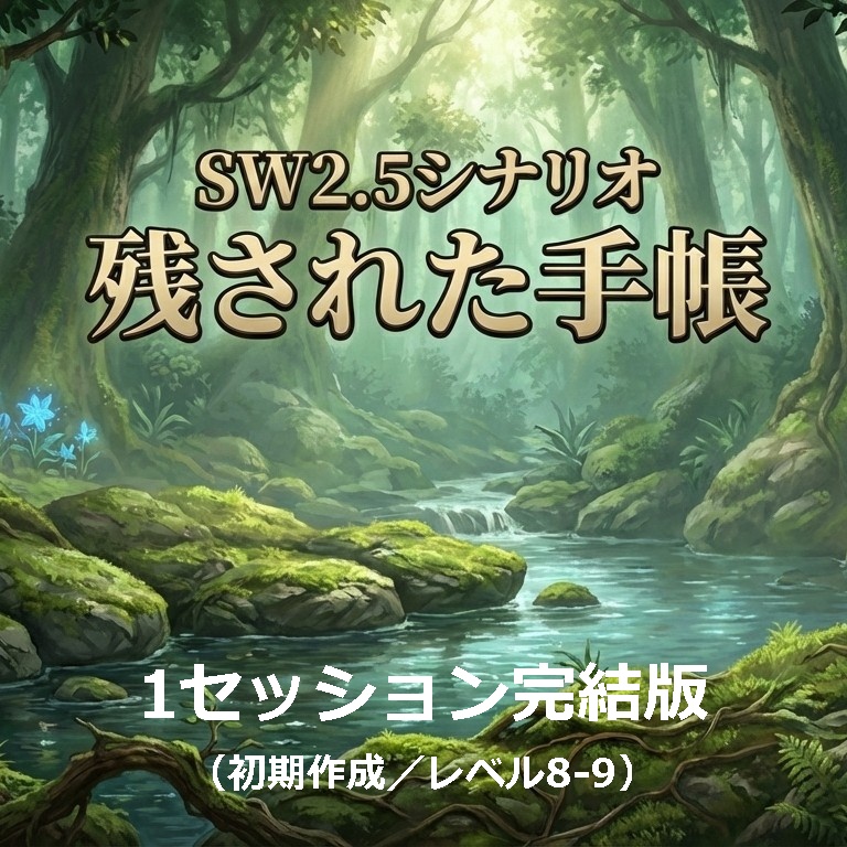 SW2.5『残された手帳』初期作成版／高レベル版
