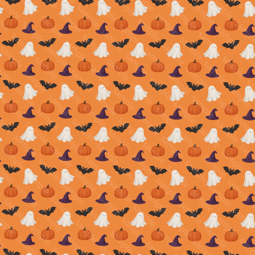 大人かわいいハロウィン柄|デジタルペーパー 6カラーセット