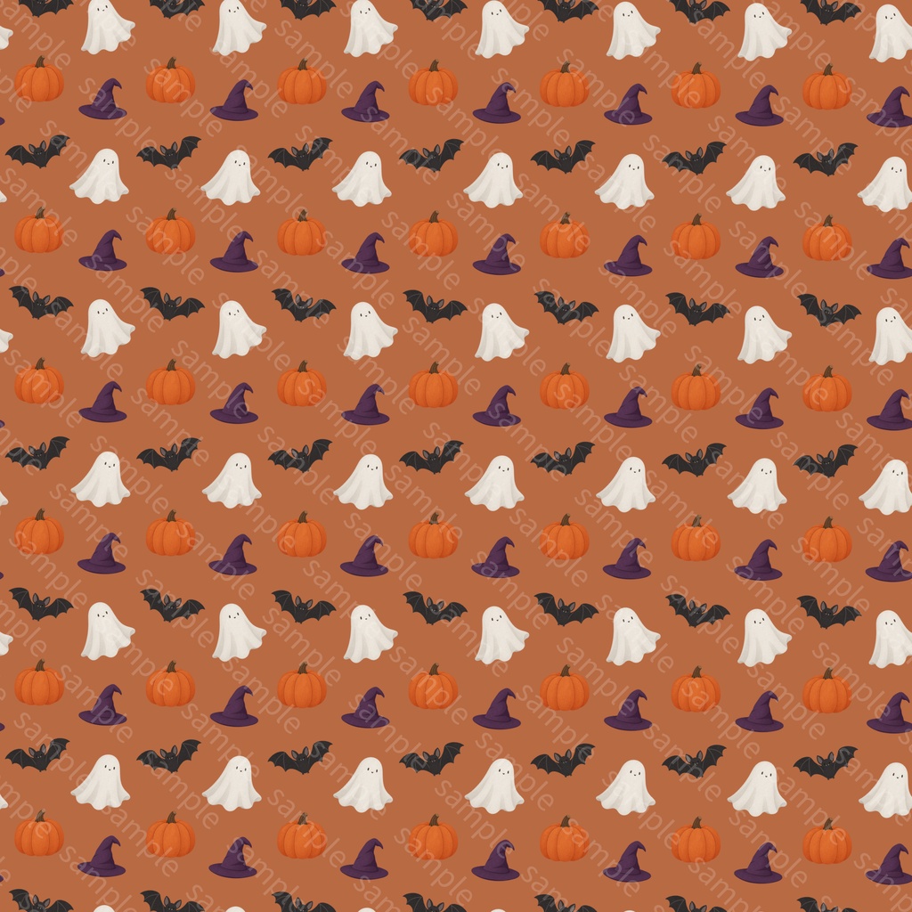 大人かわいいハロウィン柄|デジタルペーパー 6カラーセット
