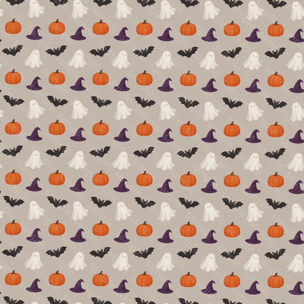 大人かわいいハロウィン柄|デジタルペーパー 6カラーセット