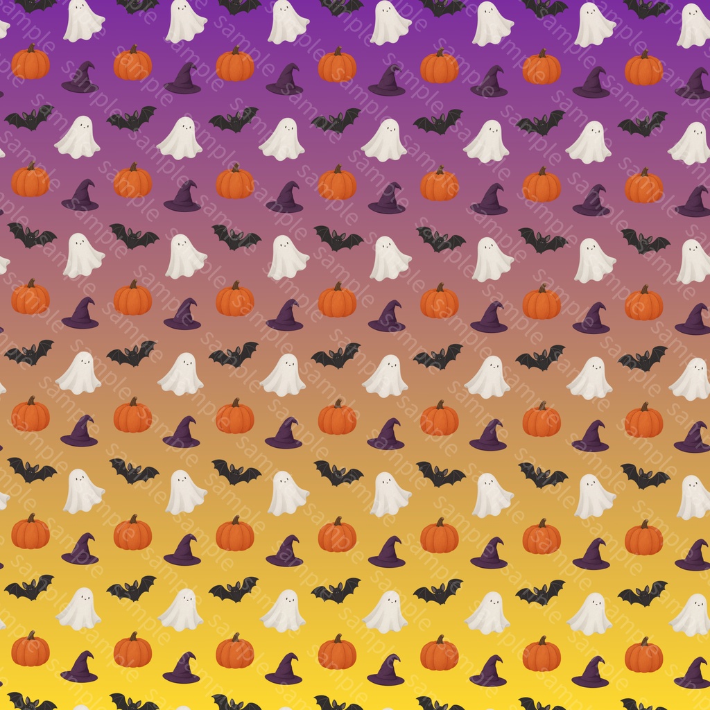 大人かわいいハロウィン柄|デジタルペーパー 6カラーセット