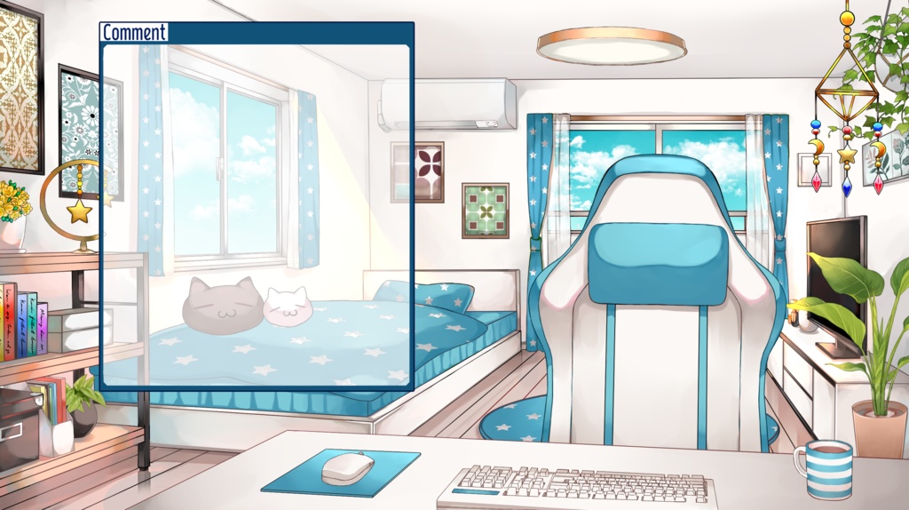 配信用背景セット(お昼ver)【動かないver】