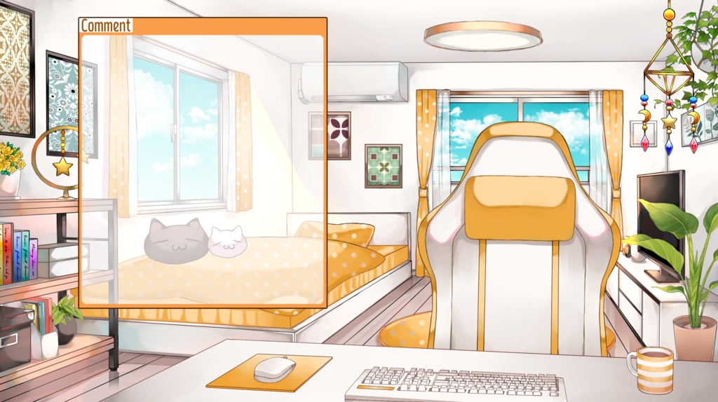 動く配信用背景セット(お昼ver)