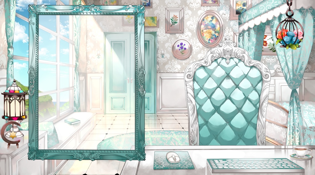 【配信用背景セット】洋室【昼ver】