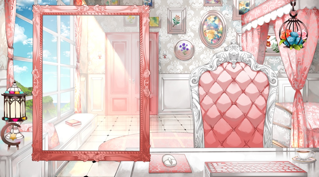 【配信用背景セット】洋室【昼ver】