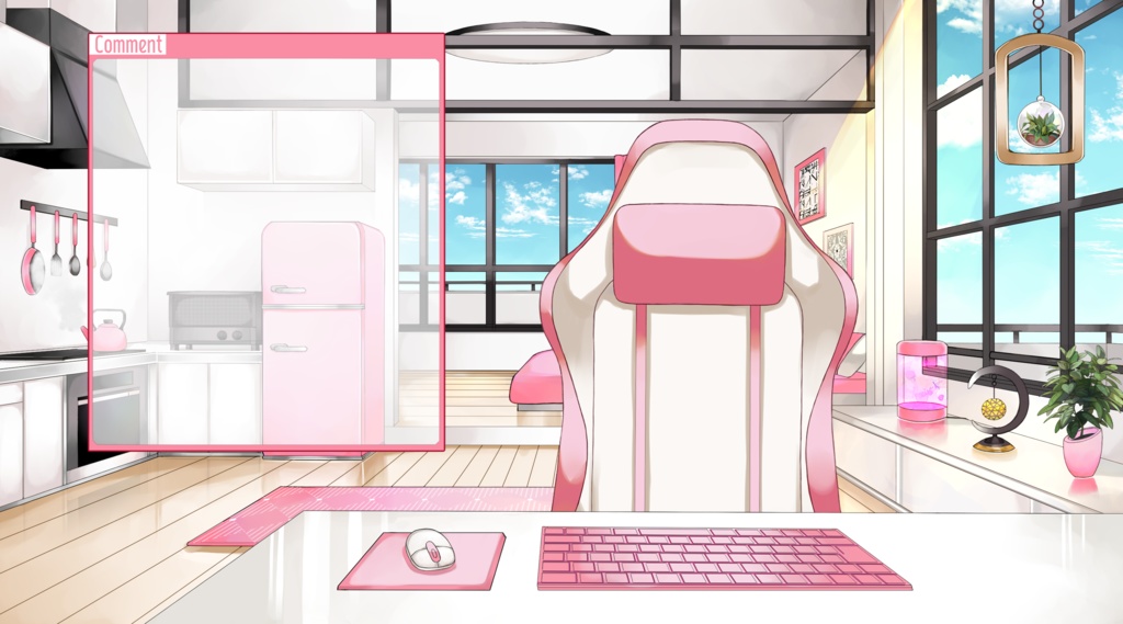 【配信用背景セット】マンションの一室【昼ver】