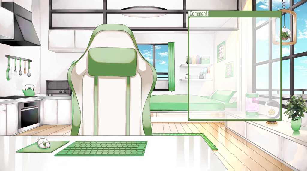 【配信用背景セット】マンションの一室【昼ver】