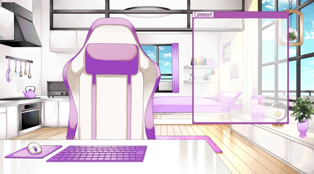 【配信用背景セット】マンションの一室【昼ver】