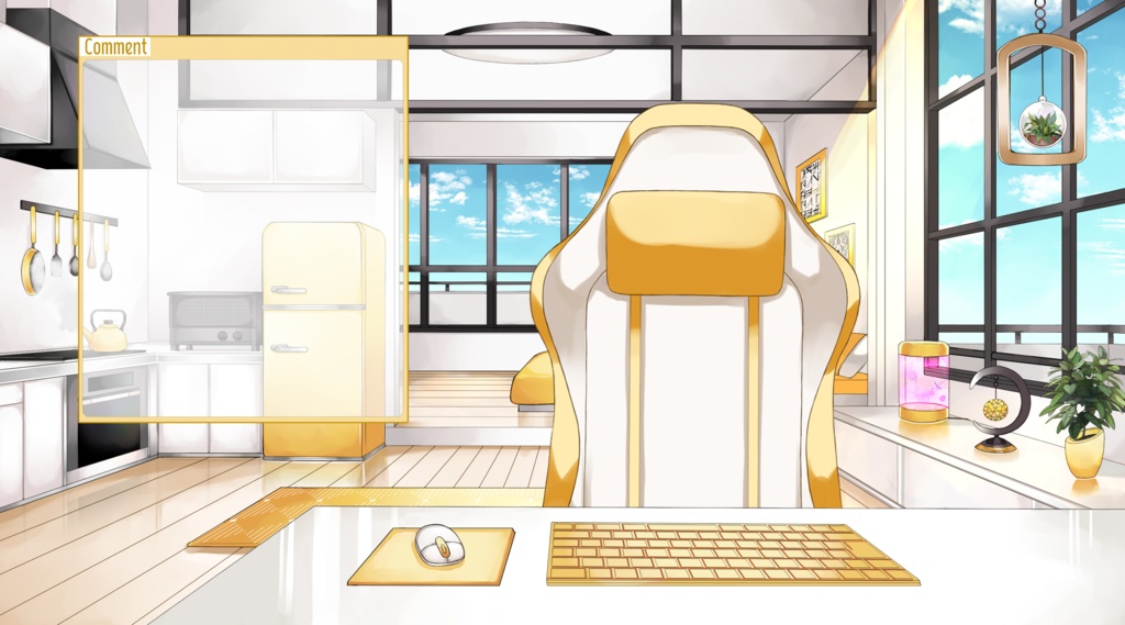 【配信用背景セット】マンションの一室【昼ver】