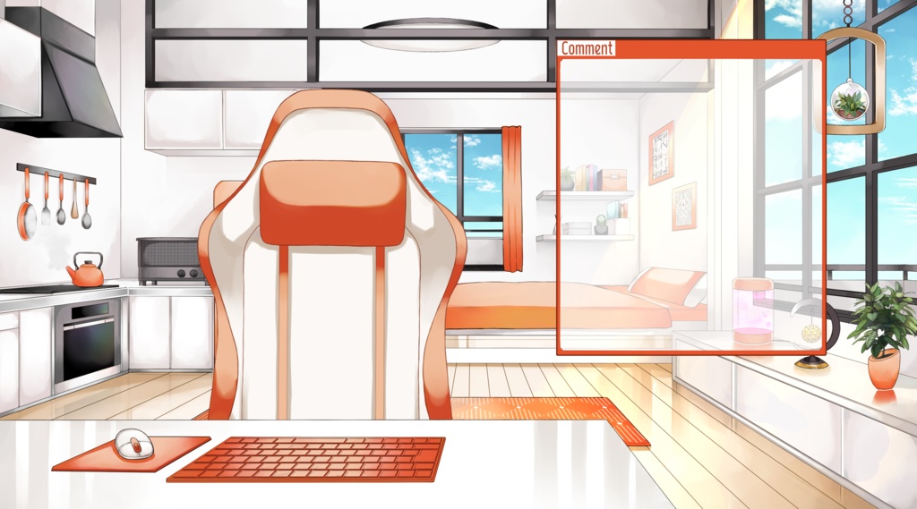 【配信用背景セット】マンションの一室【昼ver】