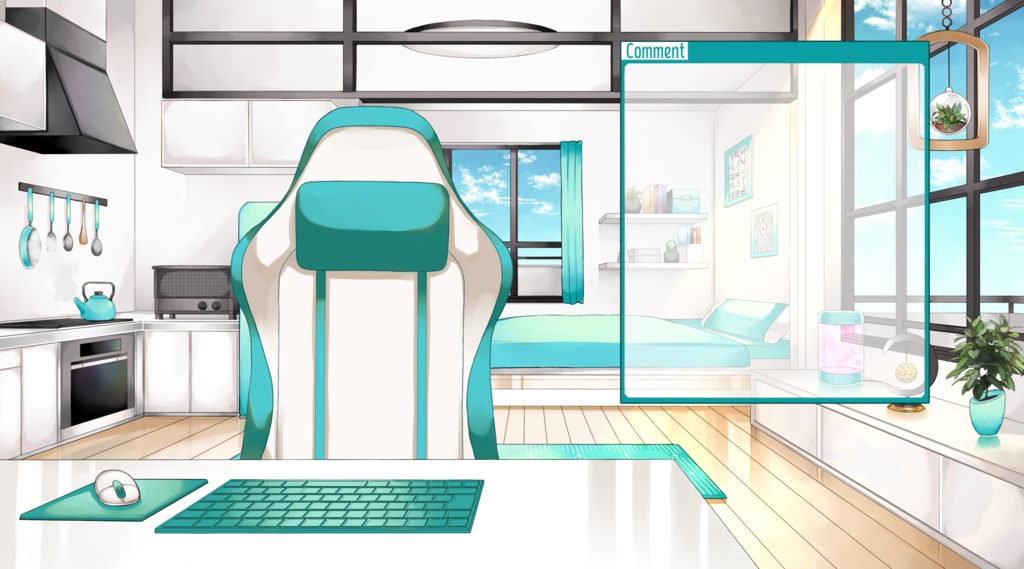 【配信用背景セット】マンションの一室【昼ver】