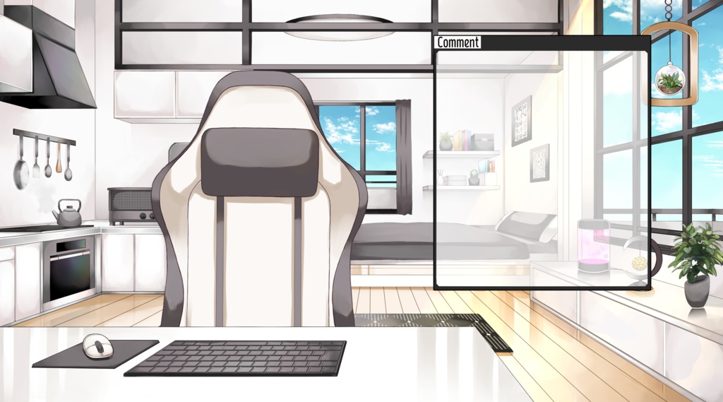 【配信用背景セット】マンションの一室【昼ver】