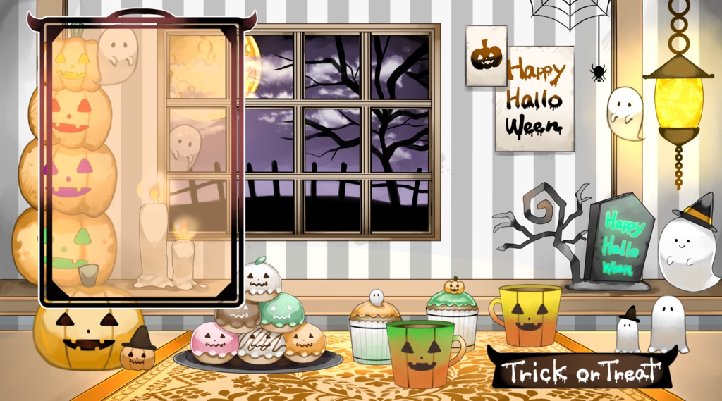 【無料配布あり】動くハロウィン背景セット【配信用背景セット】