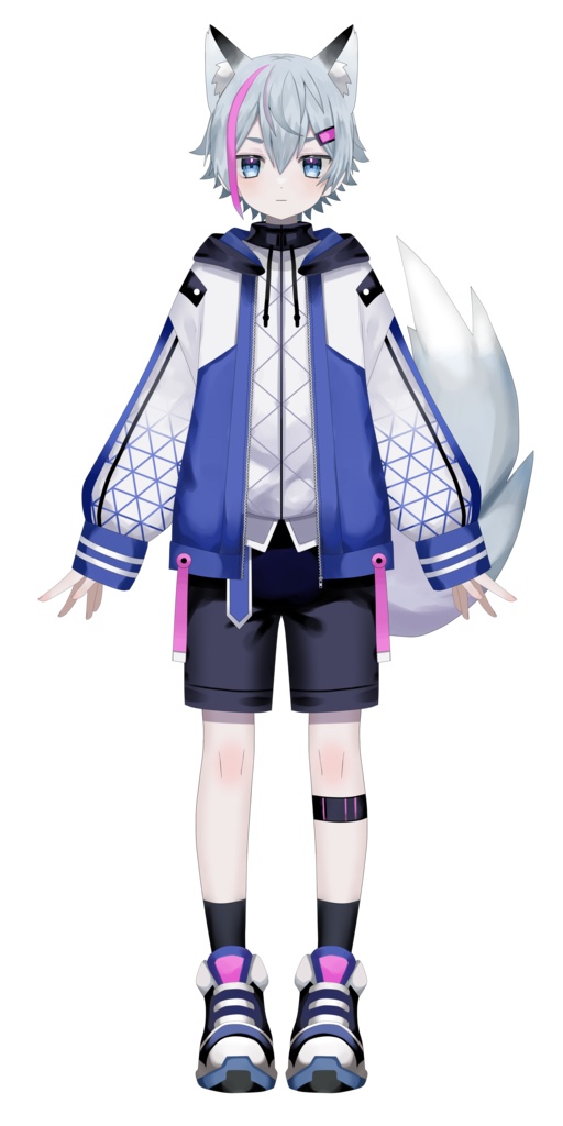 【汎用型】キツネ耳の少年【パーツ分けPSDイラスト】