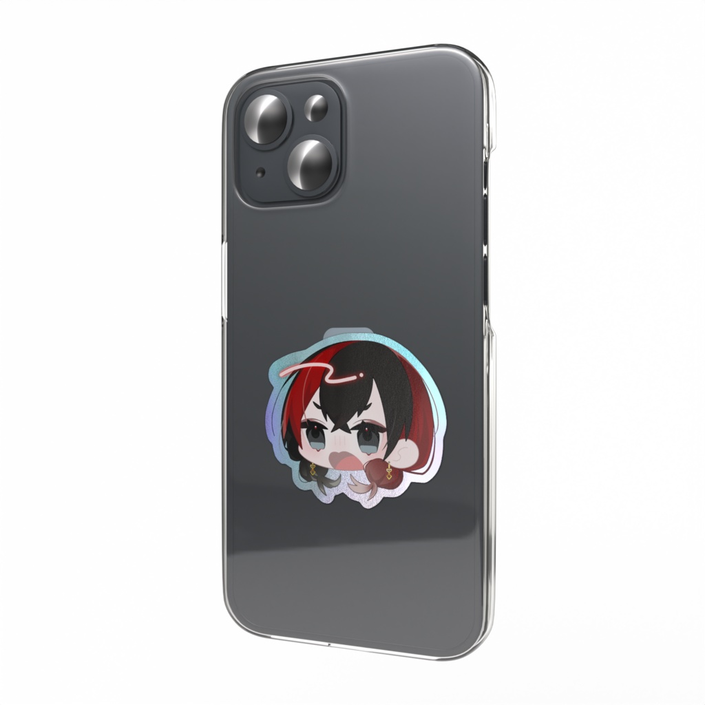 深海マフカのデフォルメ顔面ステッカー