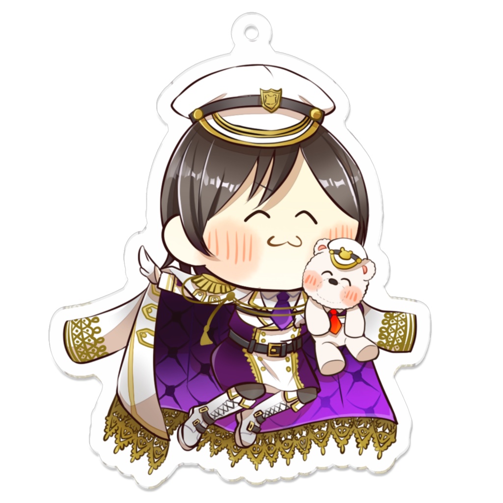 コーティングありアクリルキーホルダー/ブーンすずろ軍服