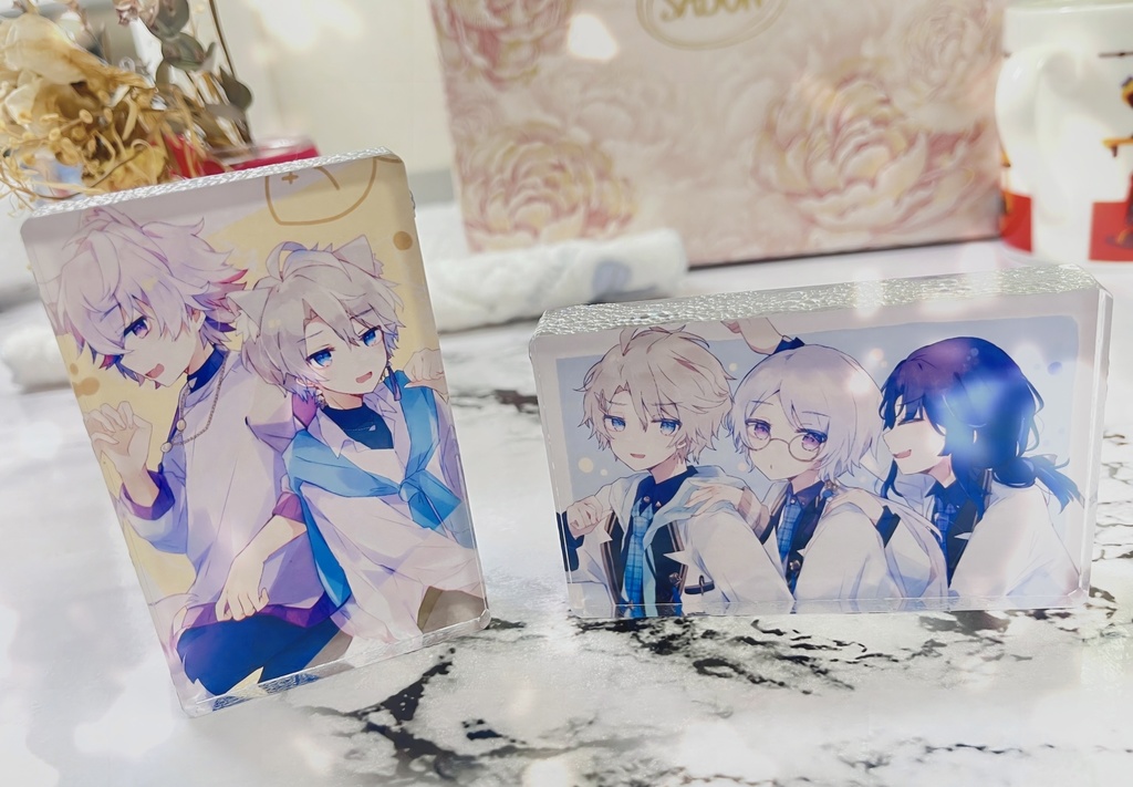 ハンドメイド アクリルブロック