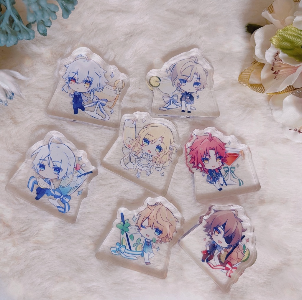 ピオフィ ミニ自立アクリルスタンド カクテルモチーフ