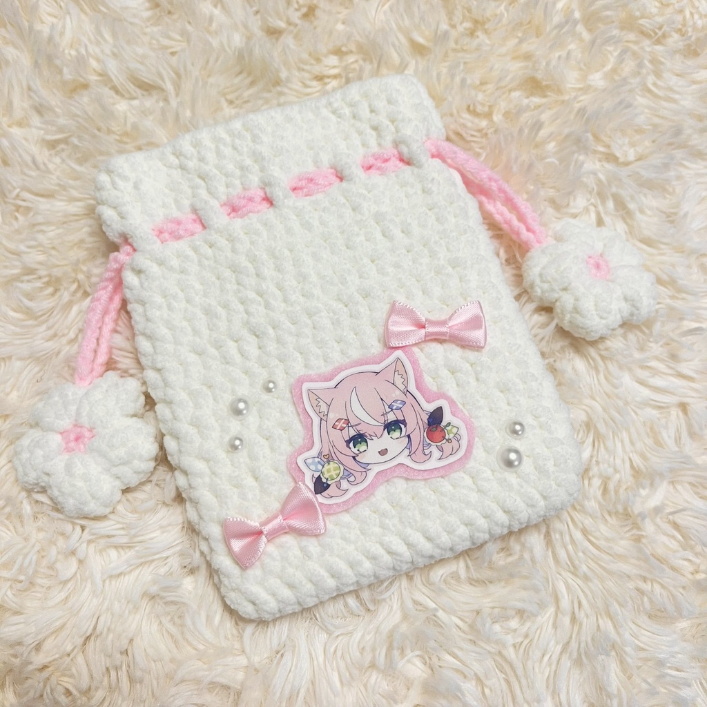 ハンドメイド 巾着ポーチ