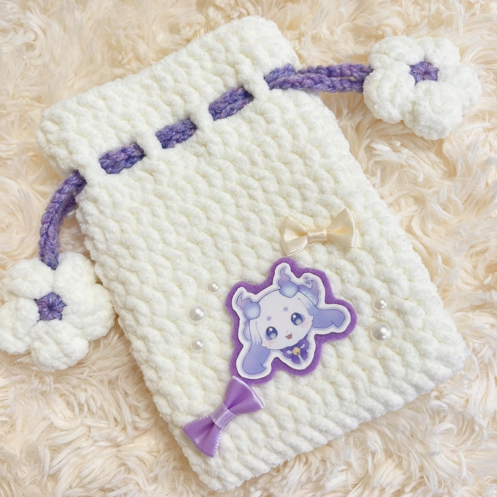 ハンドメイド 巾着ポーチ