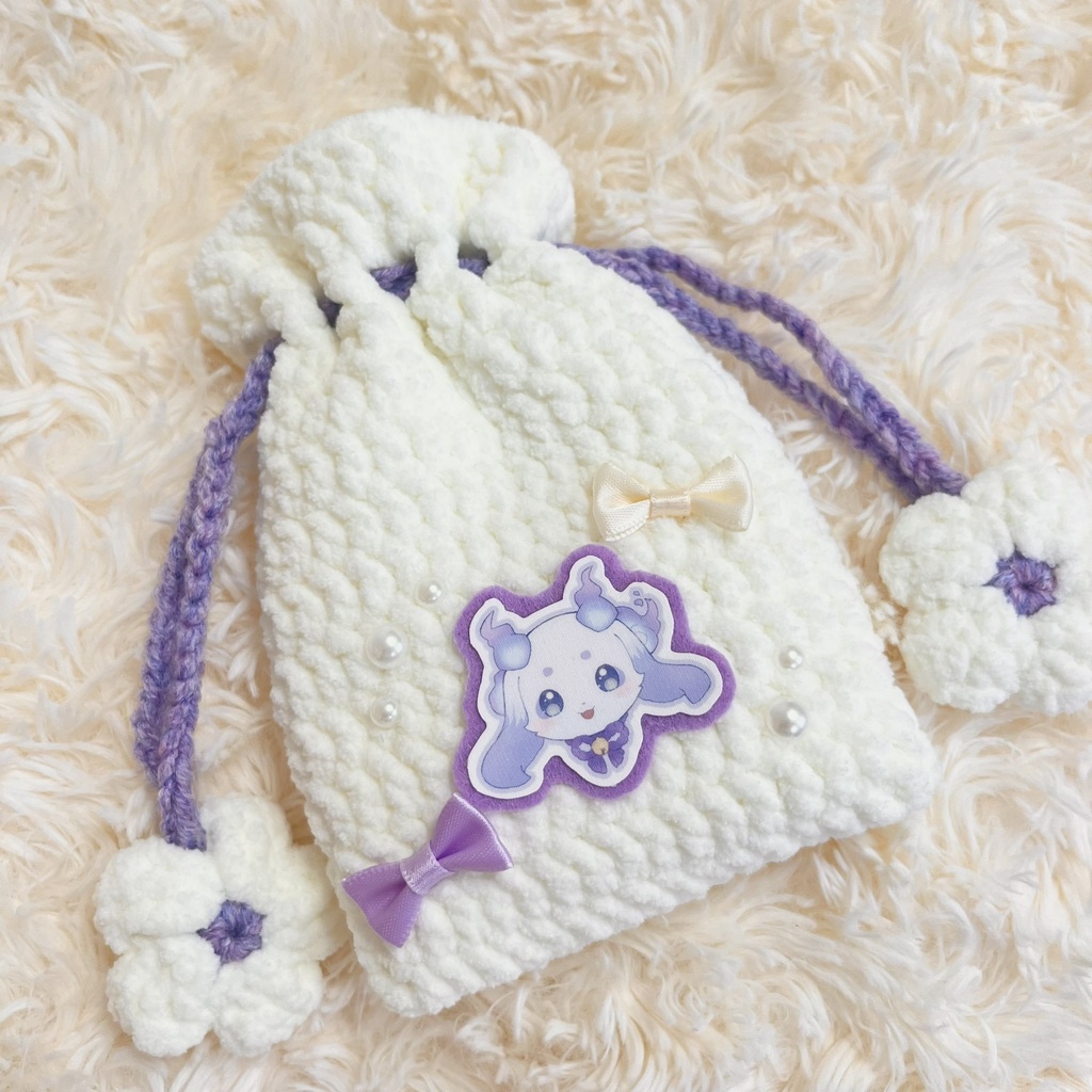 ハンドメイド 巾着ポーチ