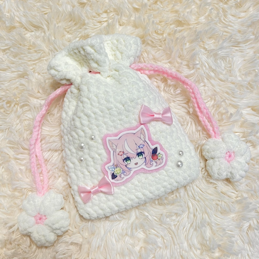 ハンドメイド 巾着ポーチ