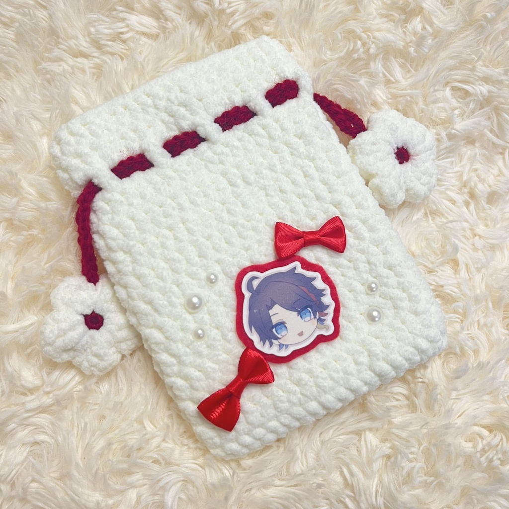 ハンドメイド 巾着ポーチ