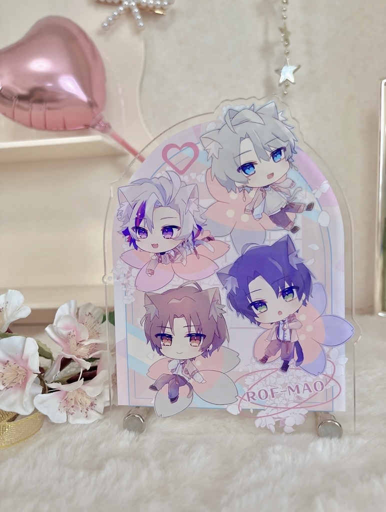 ろふまおアクリルPOP