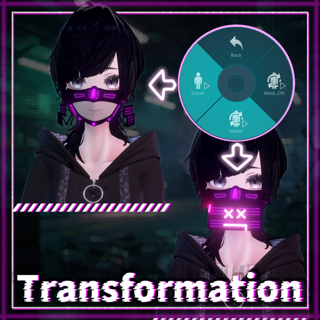 【VRChat】スプリッターマスク ~Splitter Mask~【Lasyusha向け】